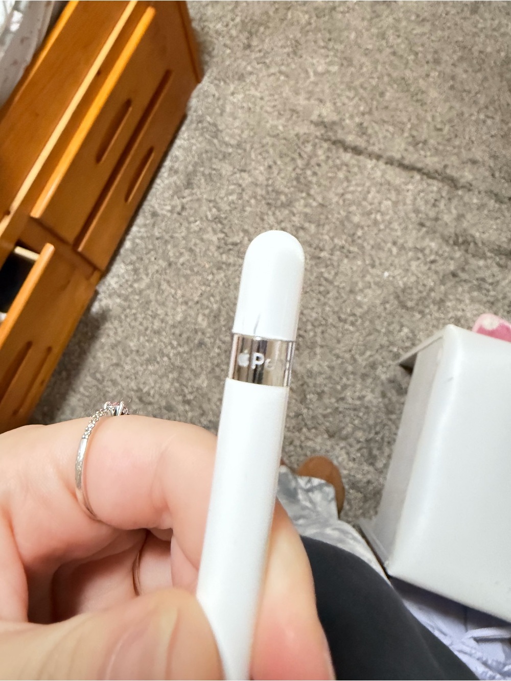 Apple White Precision Skincare Applicator with Silver Accent